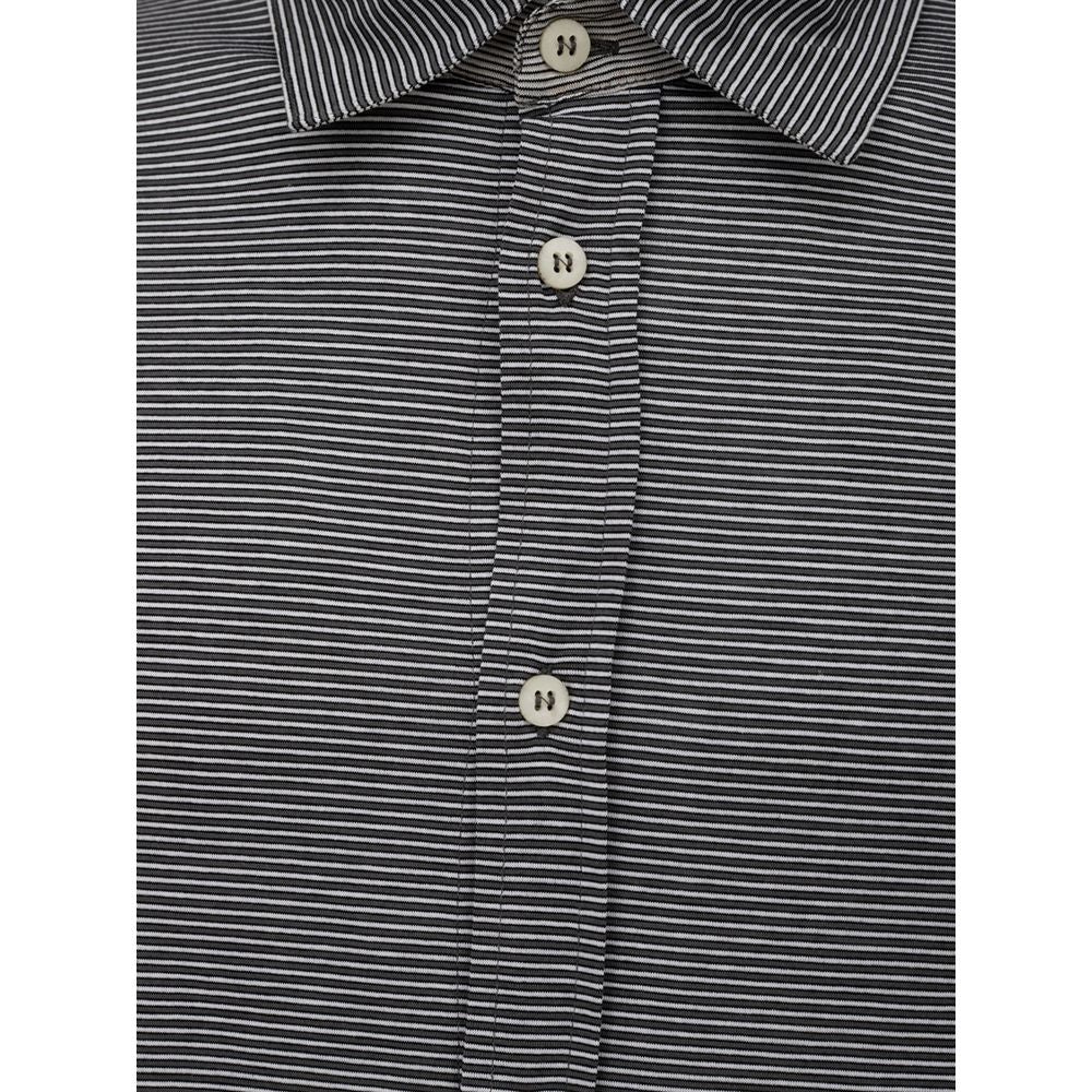 Canali Bicolor Cotton Dress Shirt