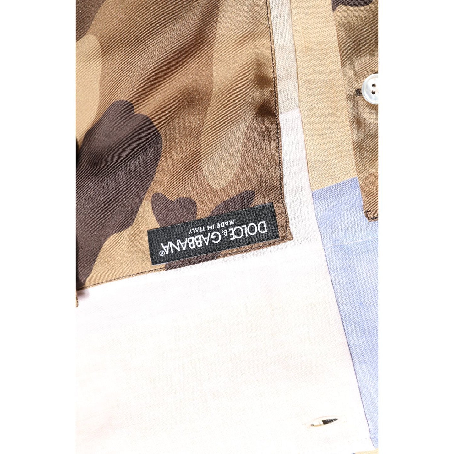 Dolce & Gabbana Multicolor Patchwork Short Sleeve Shirt