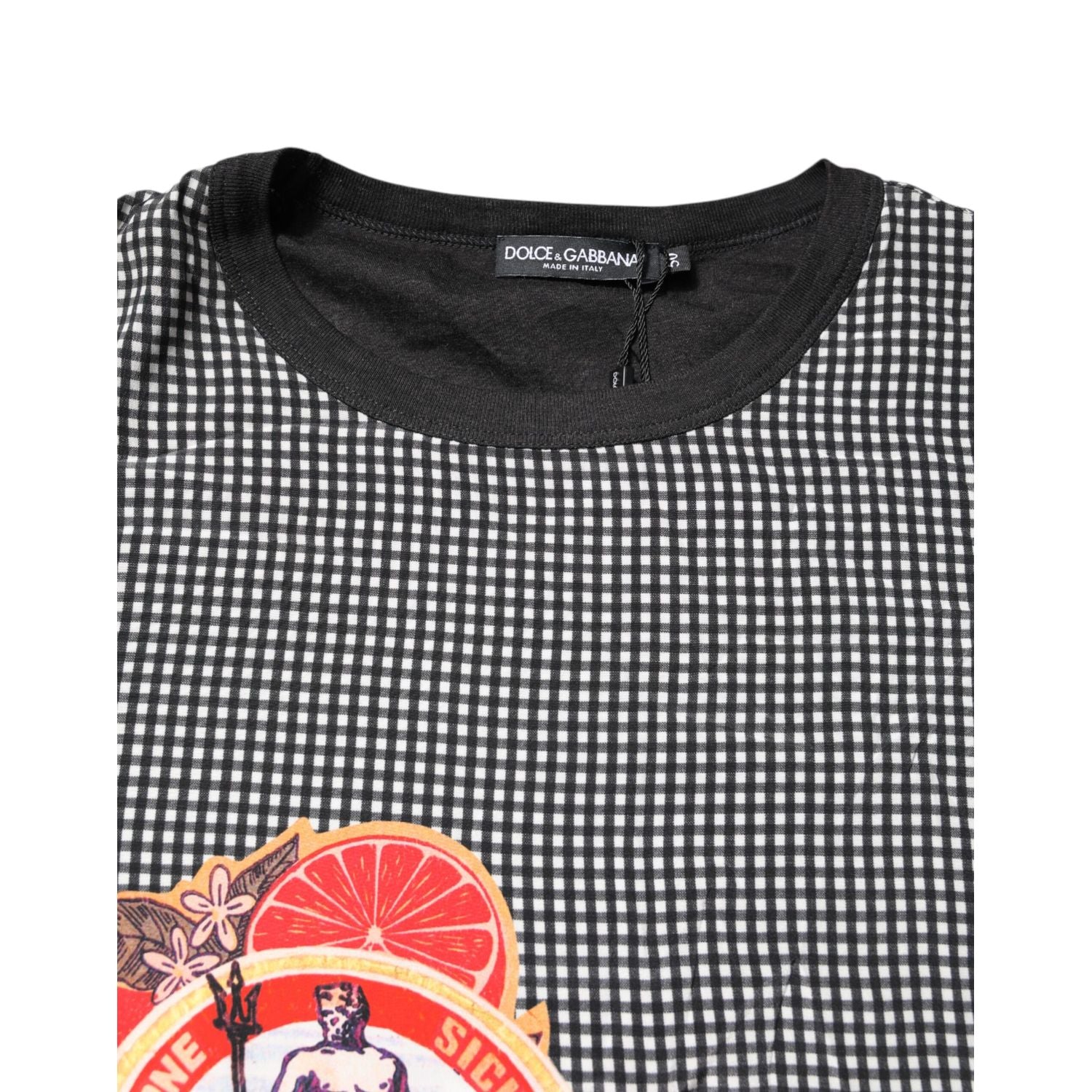 Dolce & Gabbana Black Graphic Print Short Sleeve T-shirt