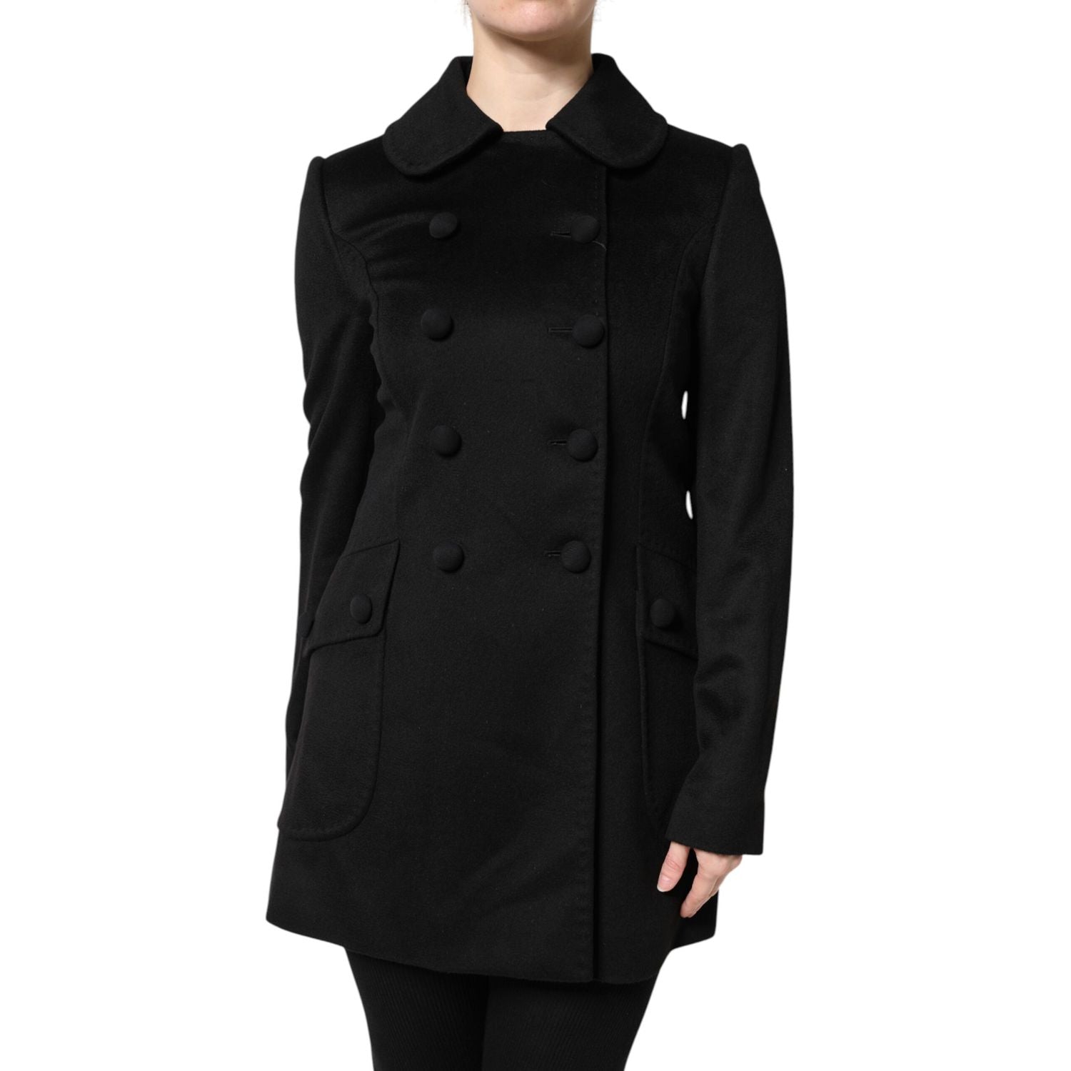 Dolce & Gabbana Black Wool Sartoria Italiano Blazer Jacket