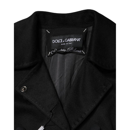 Dolce & Gabbana Black Wool Sartoria Italiano Blazer Jacket