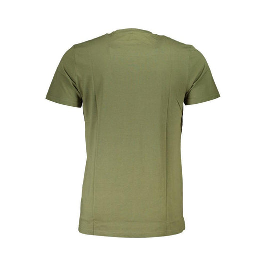 Cavalli Class Green Cotton Men T-Shirt CA-36827-M