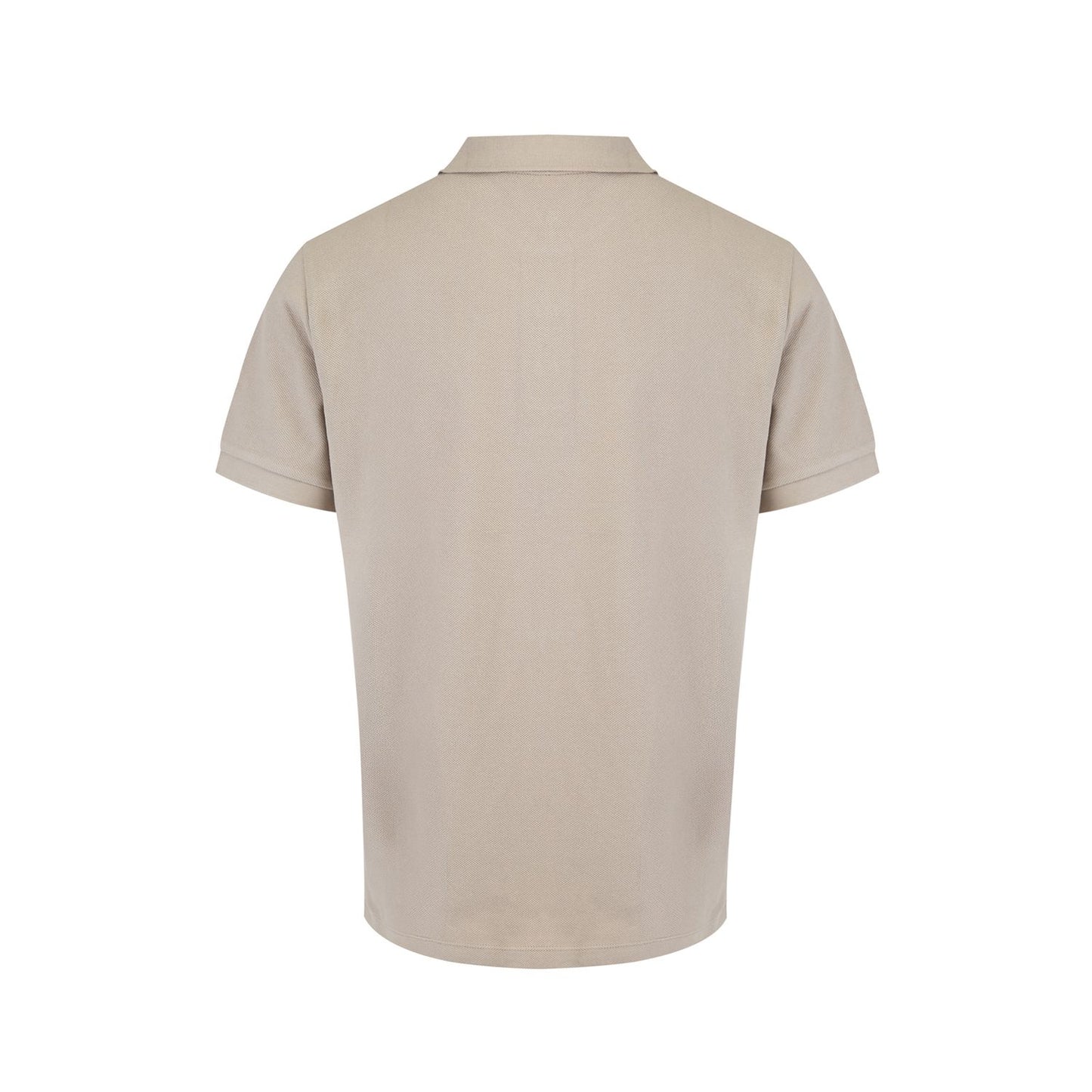 Burberry Pale Stone Cotton Collared Polo Shirt