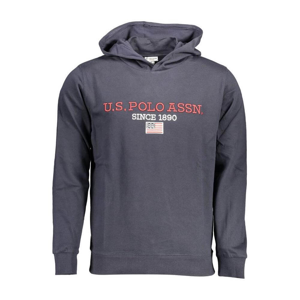 U.S. POLO ASSN. Blue Cotton Men Sweater US-37261-M