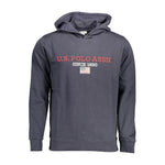 U.S. POLO ASSN. Blue Cotton Men Sweater US-37261-M