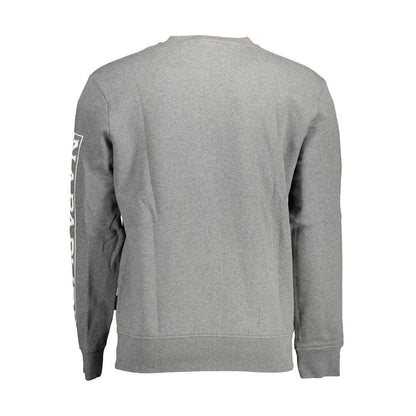 Napapijri Gray Cotton Sweatshirt