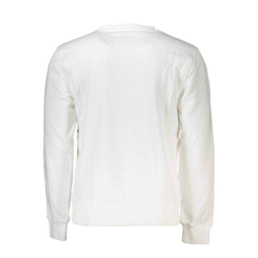 Cavalli Class White Cotton Sweatshirt