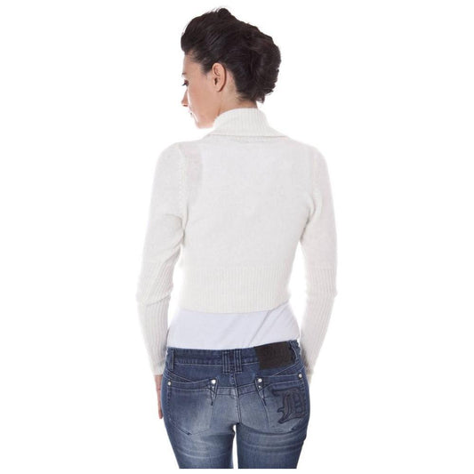 Datch White Wool Sweater DA-1845-XL