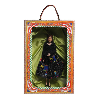 Dolce & Gabbana Black Dress Ceramic Porcelain Fashion Leather Sicily Dolls