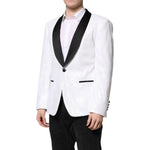 Dolce & Gabbana White Nylon Single Breasted Coat Blazer KOS2311-50