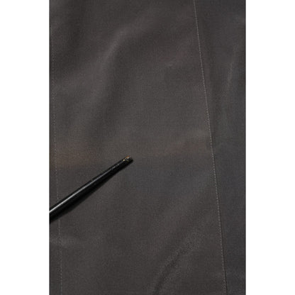 Dolce & Gabbana Dark Gray Silk GOLD Dress Formal Shirt