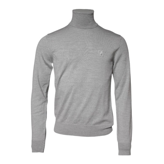Dolce & Gabbana Gray Wool Knitted Men Pullover Sweater TSH90284-48