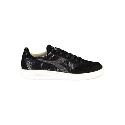 Diadora Black Leather Women Sneaker