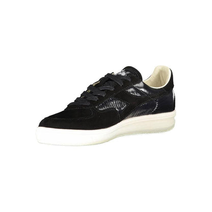 Diadora Black Leather Women Sneaker