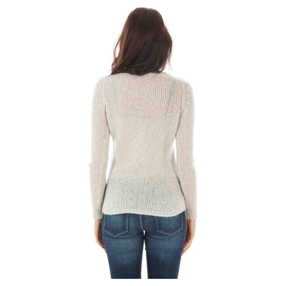 Fred Perry White Wool Sweater FR-2380-S