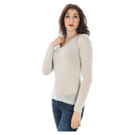 Fred Perry White Wool Sweater FR-2380-S