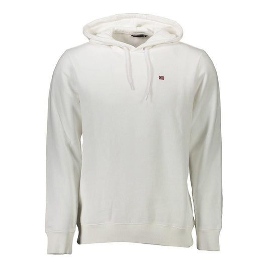 Napapijri White Cotton Men Sweater NA-8358-XXL