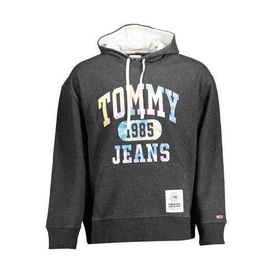 Tommy Hilfiger Black Cotton Mens Hoodie TO-10731-XXL