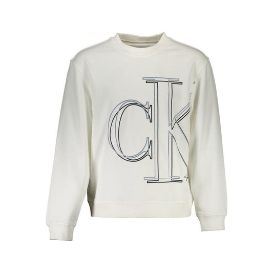 Calvin Klein White Cotton Men Sweater CA-13474-XXL