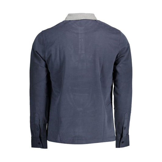 Harmont & Blaine Blue Cotton Men Polo Shirt HA-15047-S
