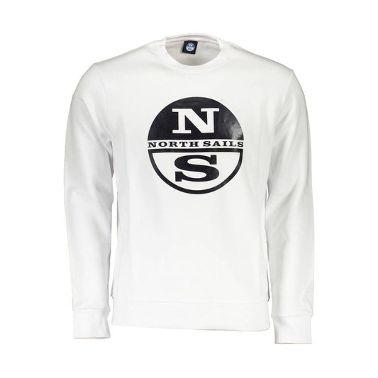 North Sails White Cotton Men Sweater NO-16063-XL