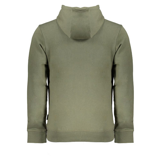 Napapijri Emerald Green Hooded Sweatshirt with Embroidery NA-28534-XXL