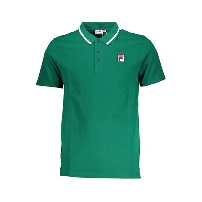 Fila Green Cotton Polo Shirt