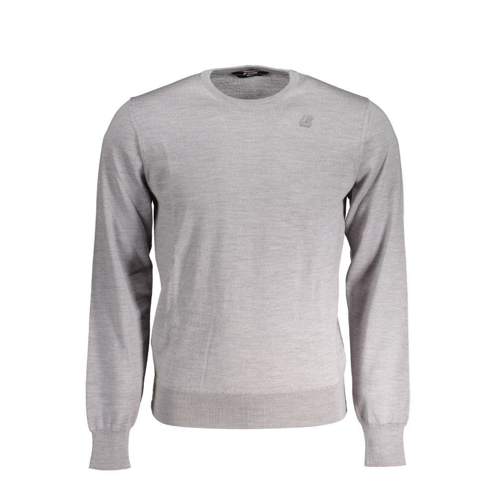 K-WAY Gray Wool Sweater KW-30574-3XL