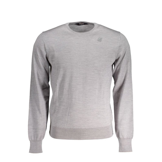 K-WAY Gray Wool Sweater KW-30574-3XL