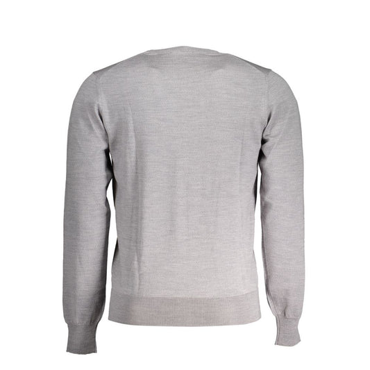 K-WAY Gray Wool Sweater KW-30574-3XL