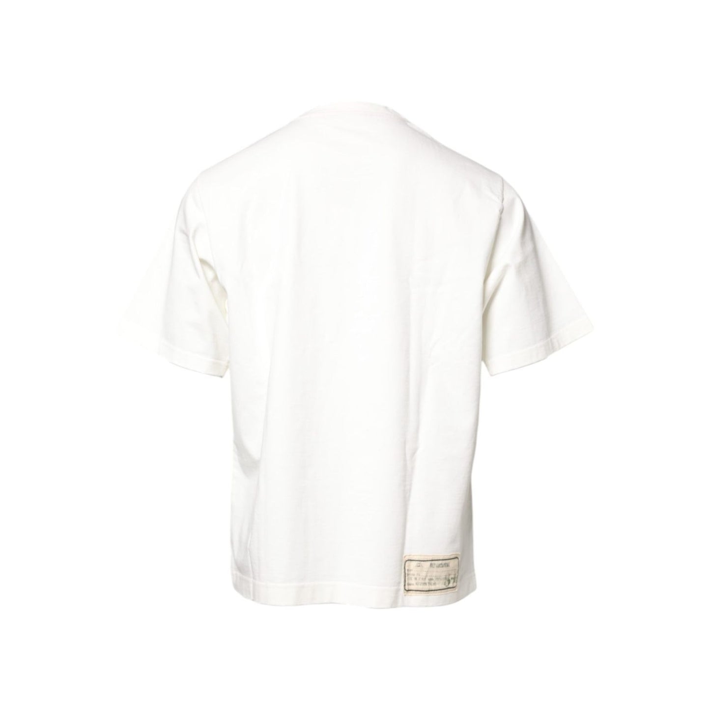 Dolce & Gabbana White LOVE & PEACE Print Crew Neck T-shirt TSH90334-50