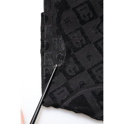 Dolce & Gabbana Black Cotton Bandana Logo Crew Neck T-shirt