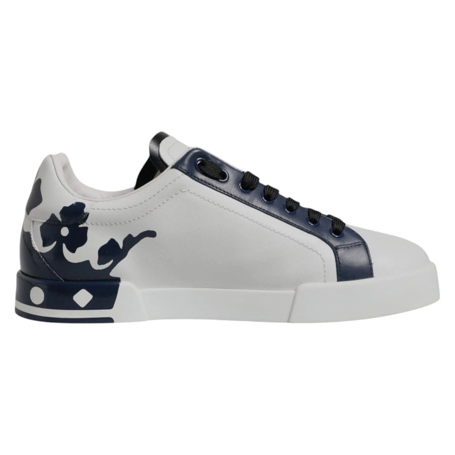 Dolce & Gabbana White Blue Crown Low Top Men Sneakers Shoes MV7574#1-40