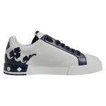 Dolce & Gabbana White Blue Crown Low Top Men Sneakers Shoes MV7574#1-40