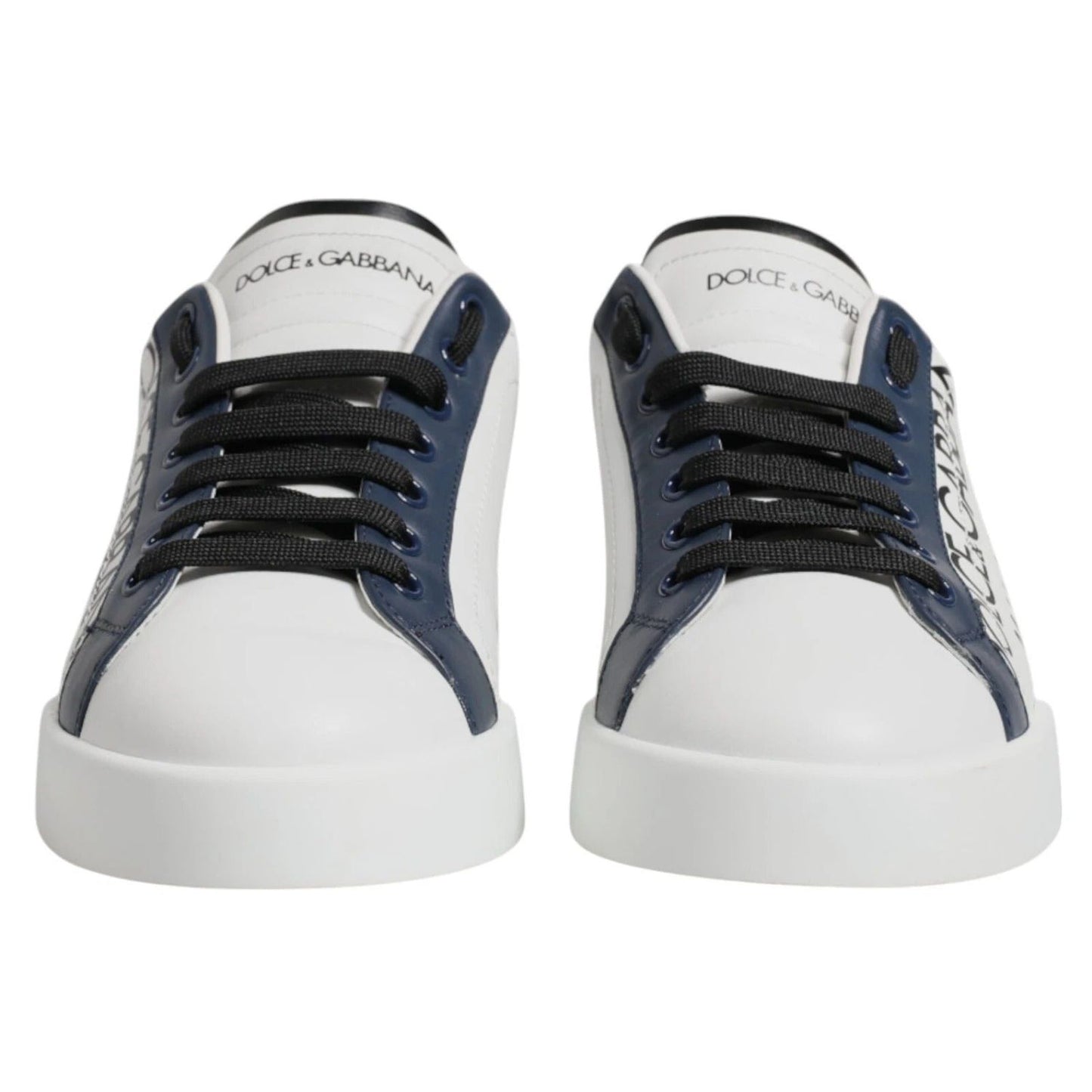 Dolce & Gabbana White Blue Crown Low Top Men Sneakers Shoes MV7574#1-40