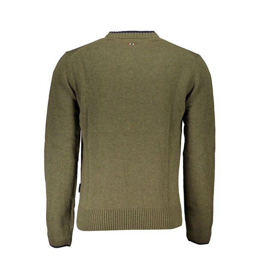 Napapijri Green Fabric Men Sweater NA-25321-S