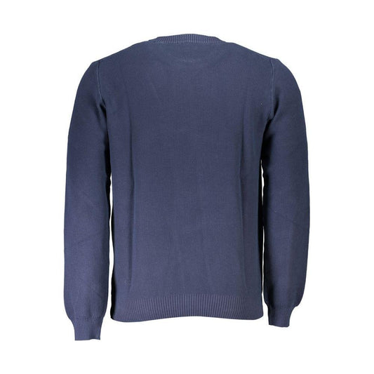 North Sails Blue Cotton Men Sweater NO-37187-S