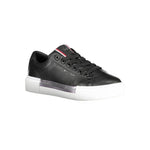 Tommy Hilfiger Black Leather Women Sneaker TO-37495-EU36/US6