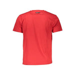 Cavalli Class Red Cotton Men T-Shirt CA-37252-M