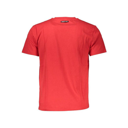 Cavalli Class Red Cotton Men T-Shirt