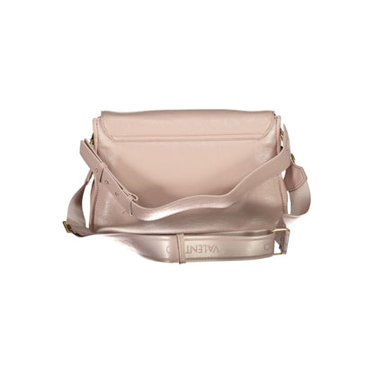Mario Valentino Pink Polyethylene Women Handbag with removable strap and practical compartments, blending elegance and functionality.
