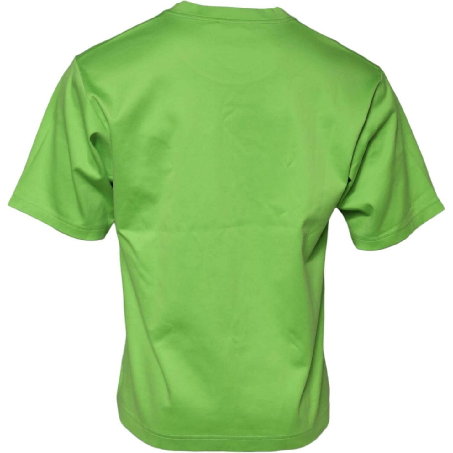 Dolce & Gabbana Green Graphic Printed Round Neck T-shirt TSH90626-48