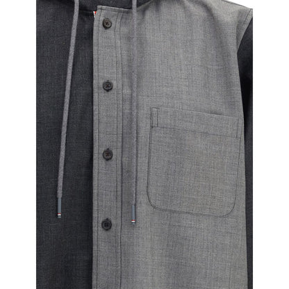 Thom Browne Gray Wool Jackets And Coat
