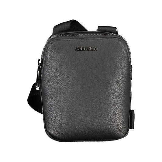 Calvin Klein Sleek Black Shoulder Bag with Logo Detail CA-26220