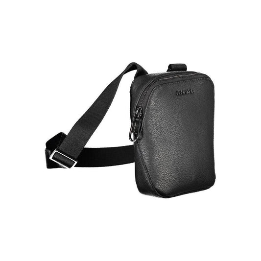 Calvin Klein Sleek Black Shoulder Bag with Logo Detail CA-26220