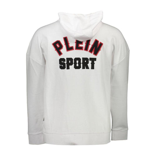 Plein Sport White Cotton Men Sweater PL-10029-XL