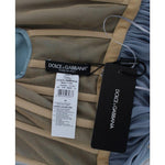 Dolce & Gabbana Elegant Crystal-Embellished Silk Gown Dolce & Gabbana Dark Slate Gray