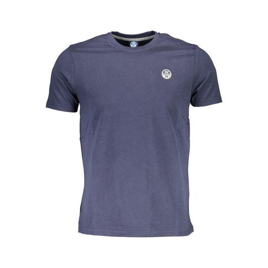 North Sails Blue Cotton Men T-Shirt NO-37059-XL