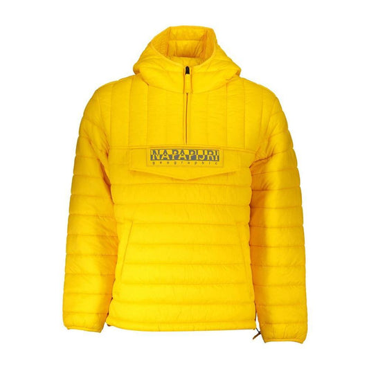 Napapijri Yellow Polyamide Men Jacket NA-21687-XS
