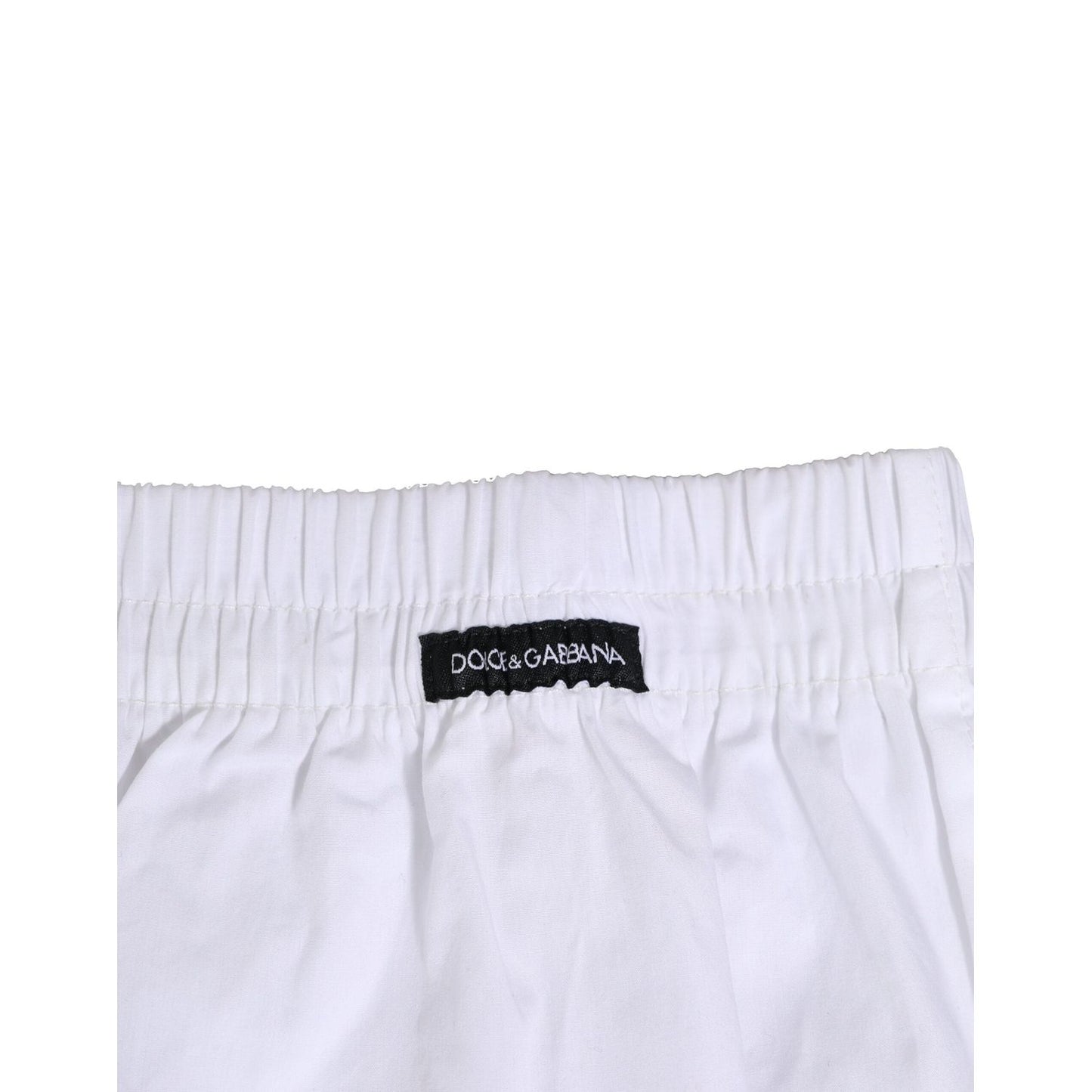 Dolce & Gabbana White Cotton Regular Boxer Shorts Underwear BIK1276-4
